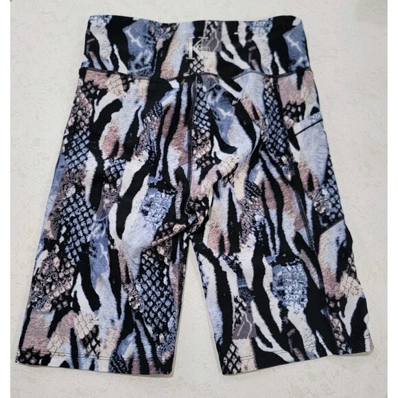 Calvin Klein Shorts Women's Abstract Animal Print‎ Bike Shorts High Rise S - Picture 4 of 9